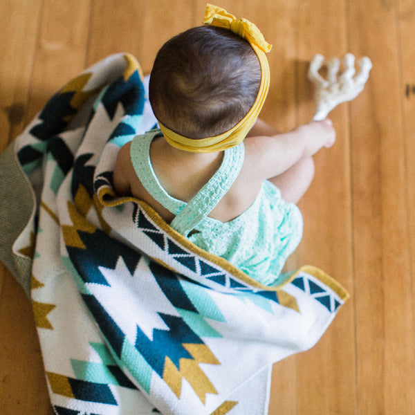 Baby Blue Sedona Throw by Seek Swoon